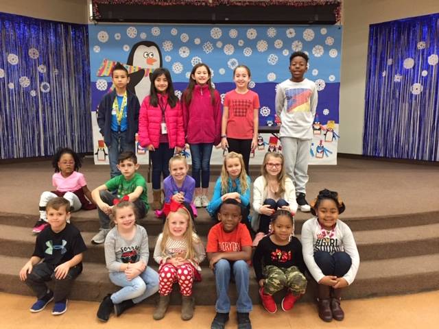 Gandy Elementary December Students of the Month