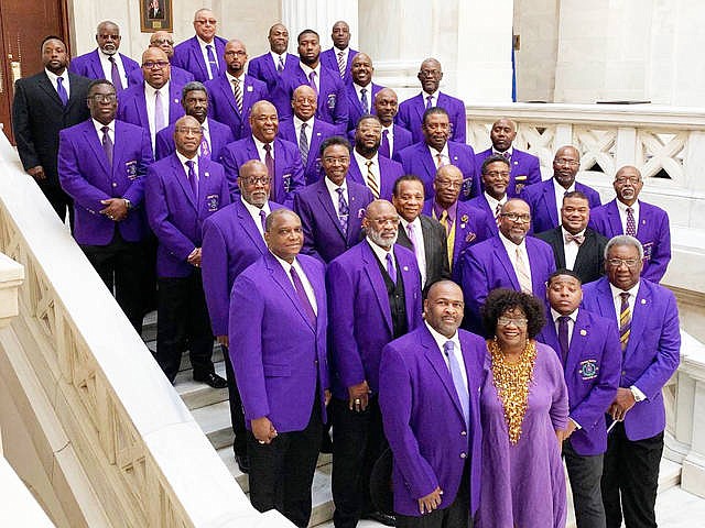 Omega Psi Phi members visit state Capitol Northwest Arkansas