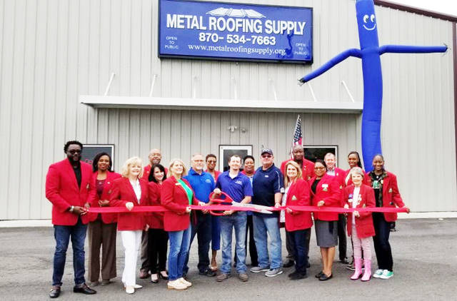 Metal Roofing Supply ribbon cutting