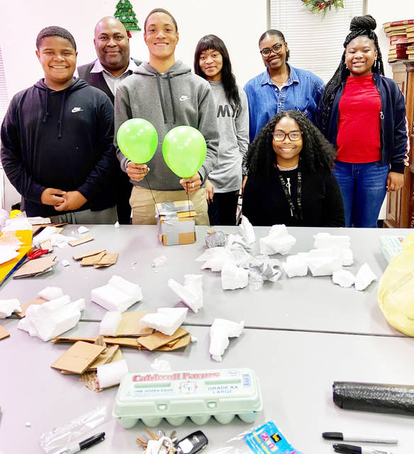 Ivy future engineers conduct egg drop experiment