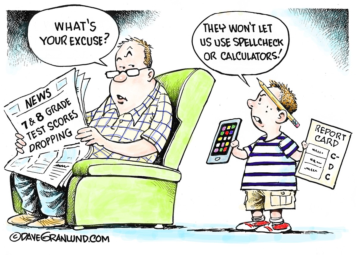 Granlund cartoon: Lower test scores | Northwest Arkansas Democrat-Gazette