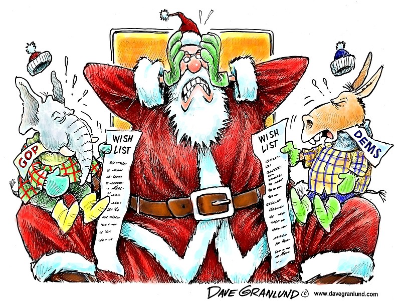 Granlund cartoon: Partisan wish lists | Northwest Arkansas Democrat-Gazette