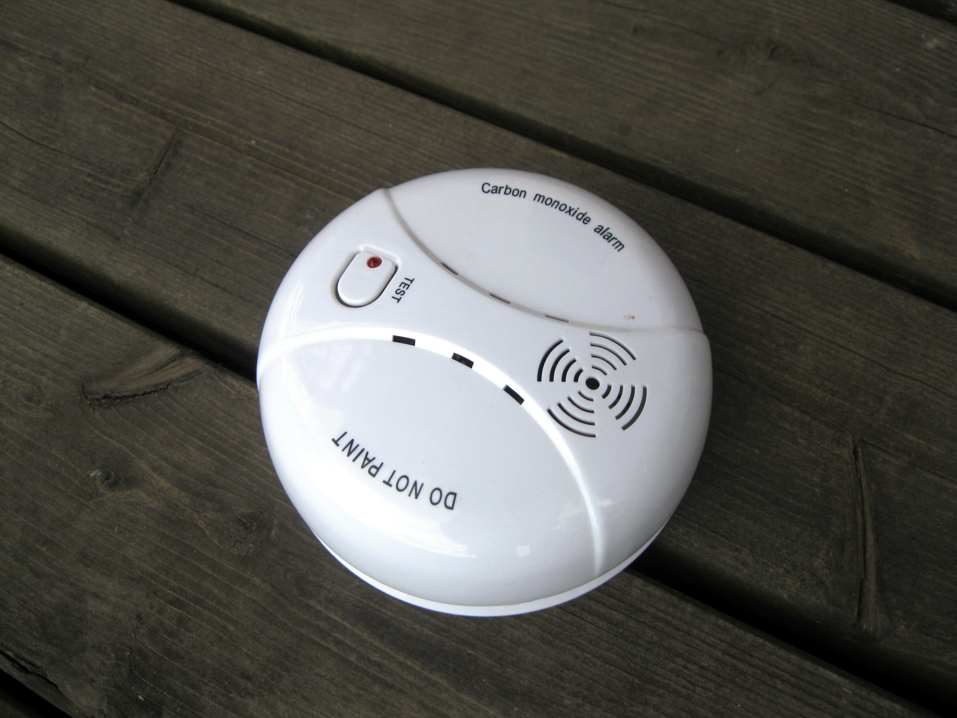 What to do when the carbon monoxide alarm is beeping