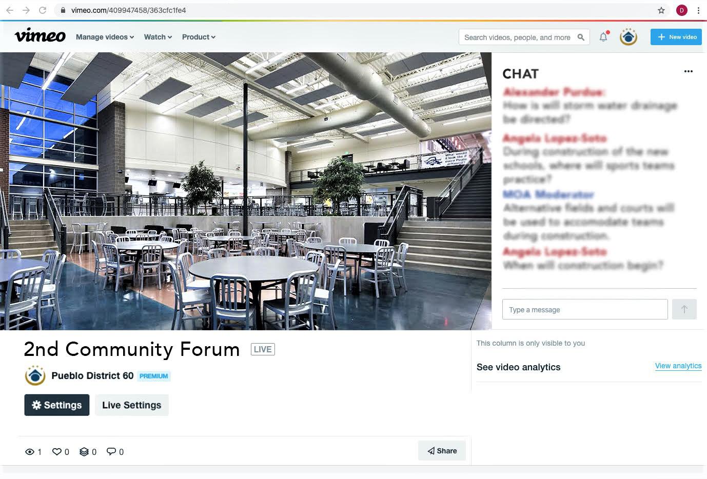 First Pueblo D60 virtual town hall on Wednesday