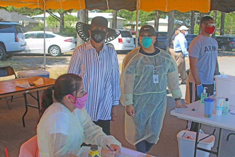 Hundreds show up Saturday for COVID-19 tests