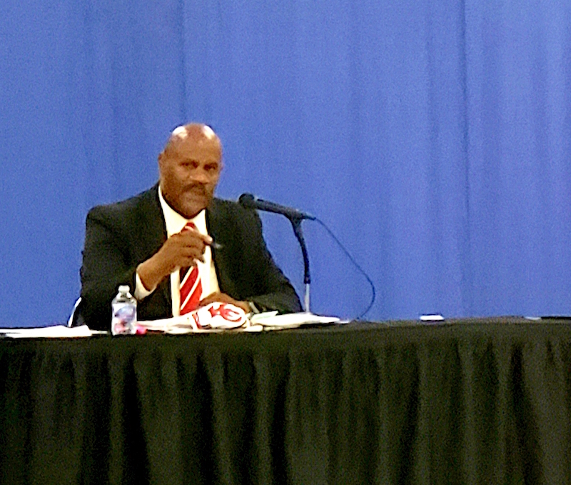 PB council vets resolutions in ‘live’ meeting at convention center