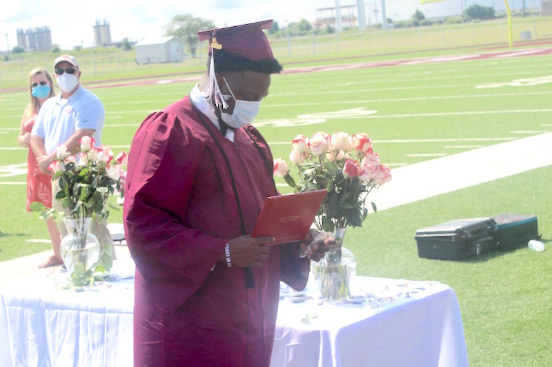Student-athlete graduates in Mother’s honor