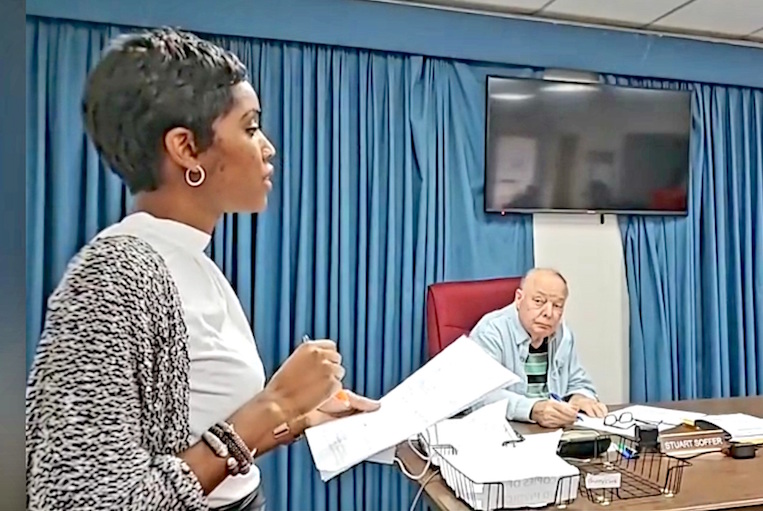 Davis alleges voter suppression during commissioners meeting