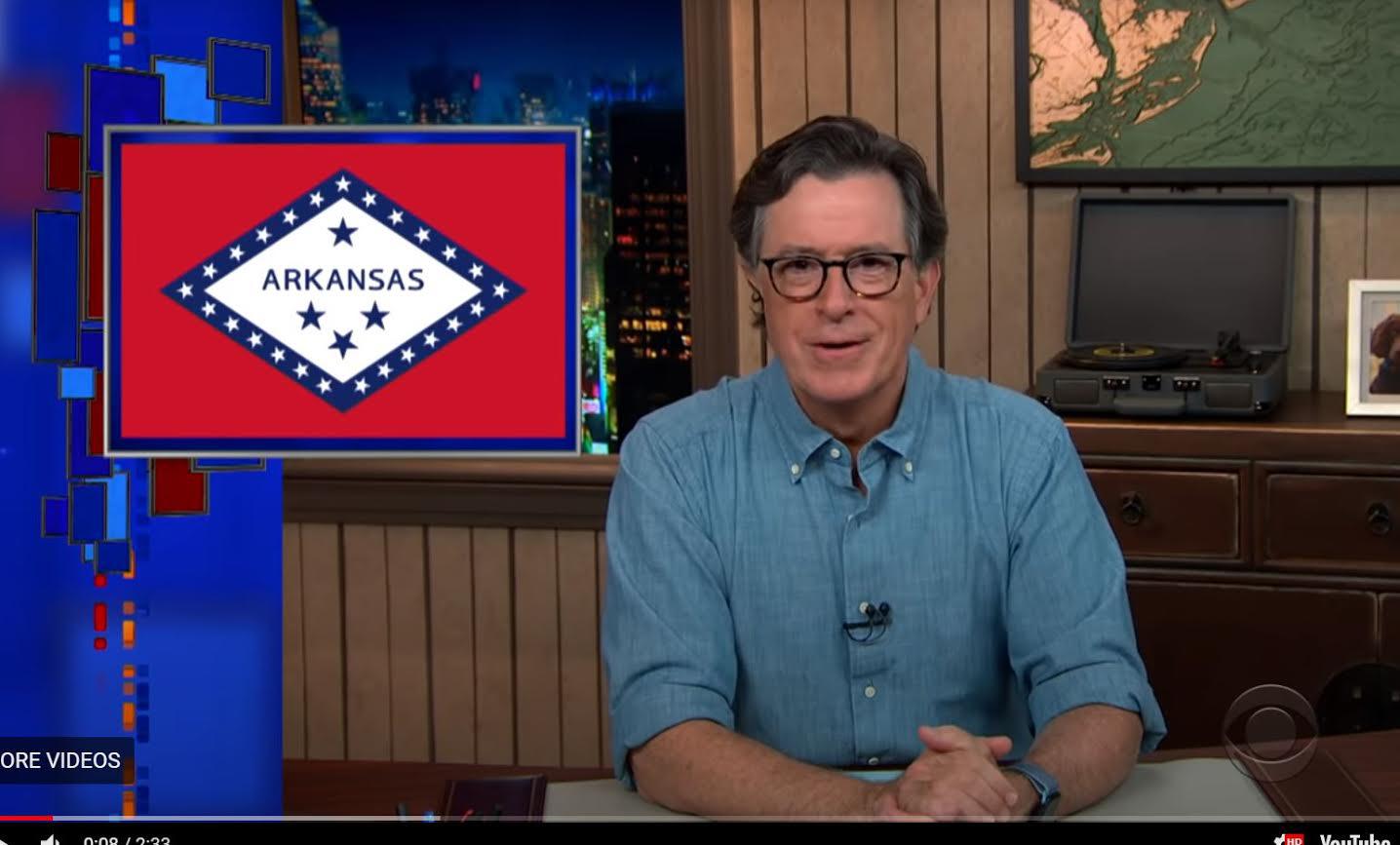 Colbert highlights Arkansas’ voting info