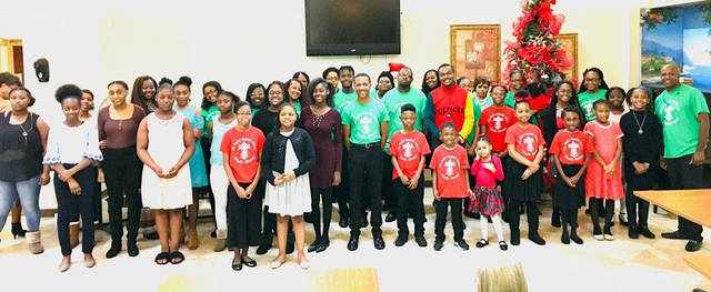Consolidated youth group sings