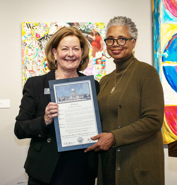 Arts center, leaders honor retiring curator Lenore Shoults