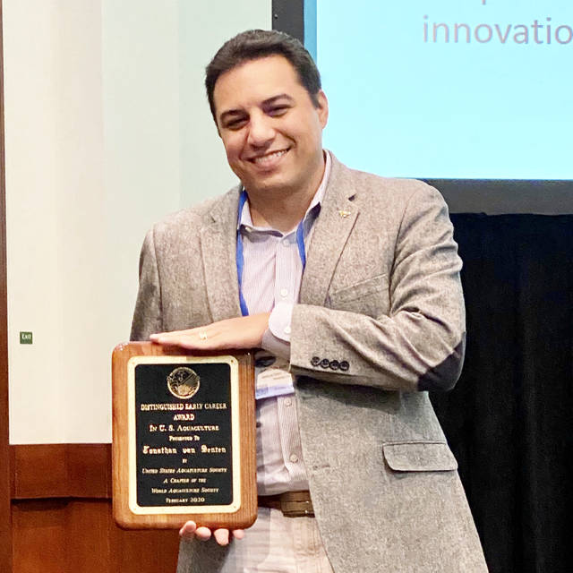 UAPB doctoral alumnus wins Aquaculture Society award