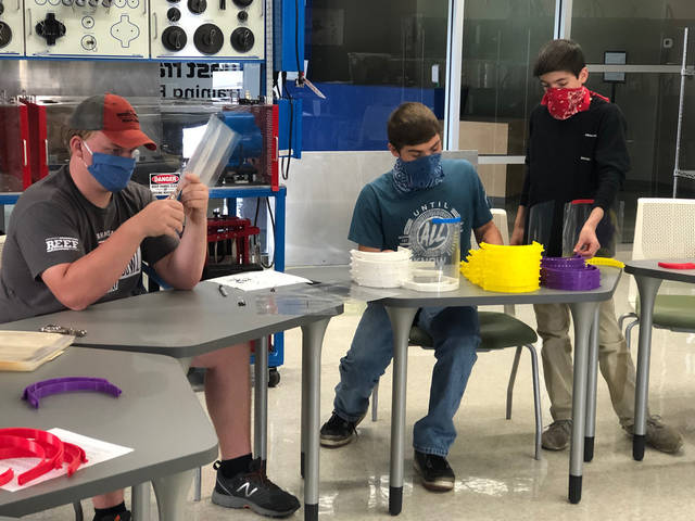Hot Spring County team combines 3-D printing, creativity to make face shields