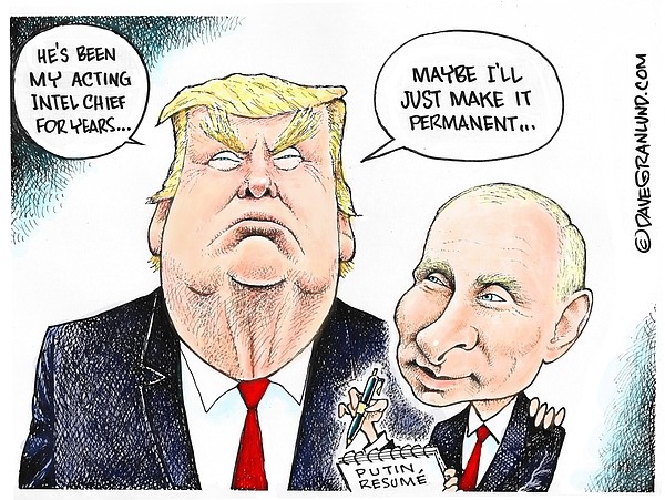 Granlund cartoon: Trump’s Intel Chief | Northwest Arkansas Democrat-Gazette