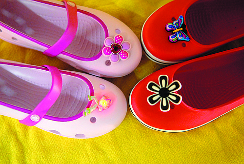 Pink Letters - Jibbitz Charms for Crocs shoes - Alphabet Names