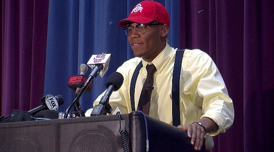 Vonn Bell, a former Ridgeland High School safety, announces his signing with Ohio State University in 2013.