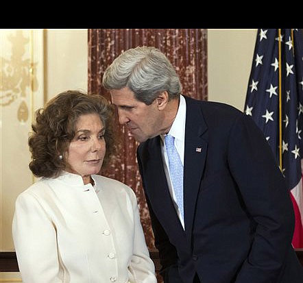 Teresa Heinz Kerry, wife of U.S. Secretary of State John Kerry, has