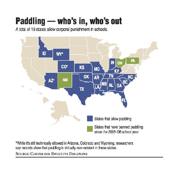 Spare the rod, spoil the student? 19 states still allow paddling at