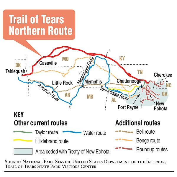 Walks introduce Trail of Tears road trace on Moccasin Bend