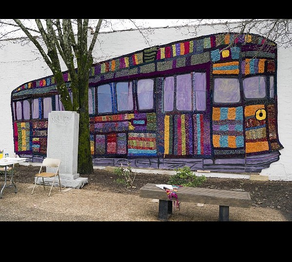 Yarn bombing Finding yarn cozies in the darnedest places Chattanooga Times Free Press