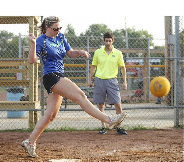 Having a ball Adult kickball league growing in Chattanooga