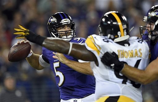 Joe Flacco, Ravens beat Steelers without Ray Rice