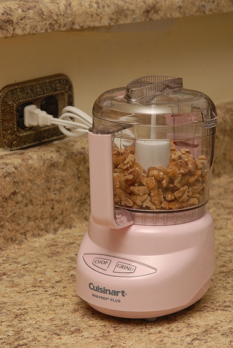 Staff Photo by Allison Kwesell <br>
The Cuisinart Mini Prep Processor ($39.99, Bed, Bath & Beyond) is ideal for small kitchens. Three percent of each sale will be donated to the National Breast Cancer Research Foundation.