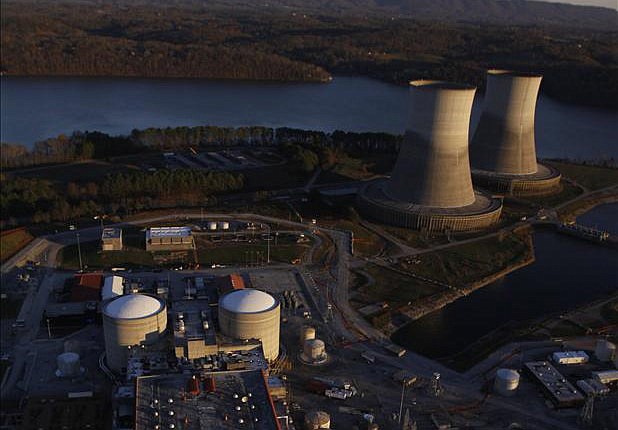 Sequoyah Nuclear Plant near Soddy-Daisy, Tenn. The plant is operated by the Tennessee Valley Authority.
