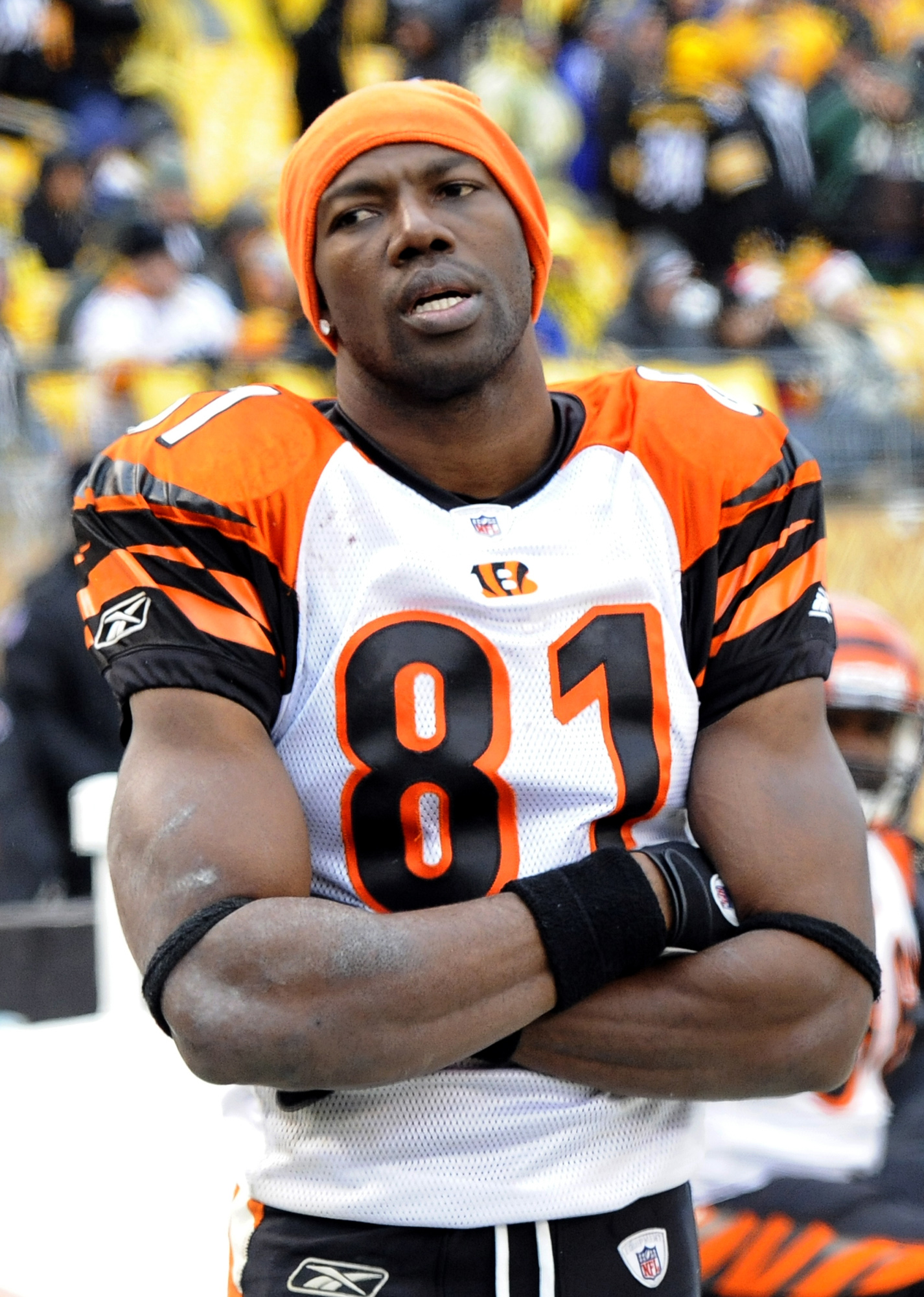 At receiver, No. 81, Terrell Owens, of the ??? - The San Diego