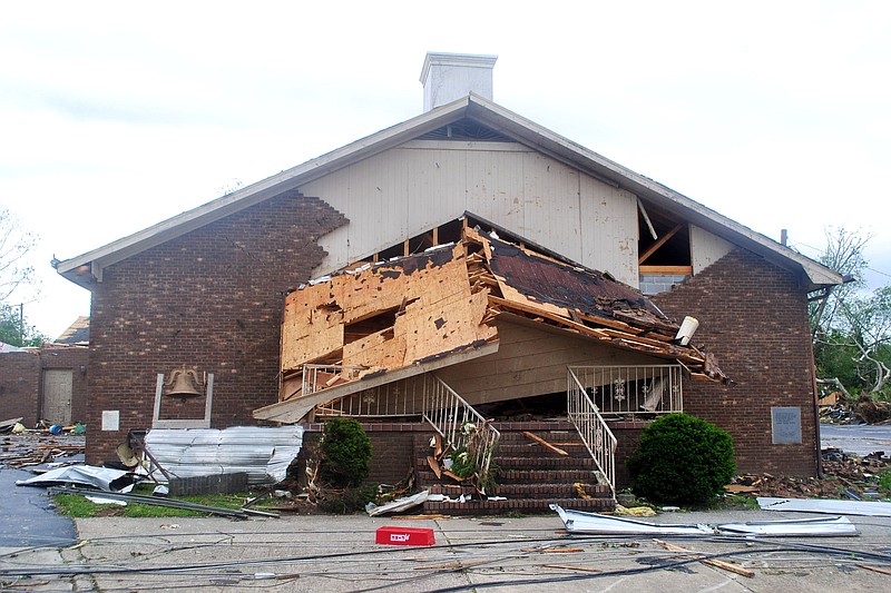 Mount Peria Missionary Baptist Church was severely damaged in the April 27, 2011 storms that tore through the region. The Ringgold, GA church hopes to rebuild the church but is struggling with the challenges.