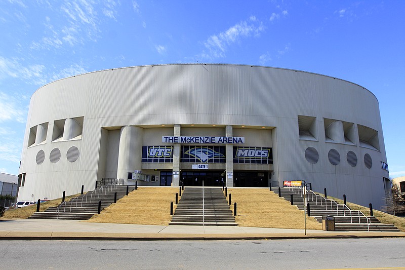 The outside of the McKenzie Arena at UTC.