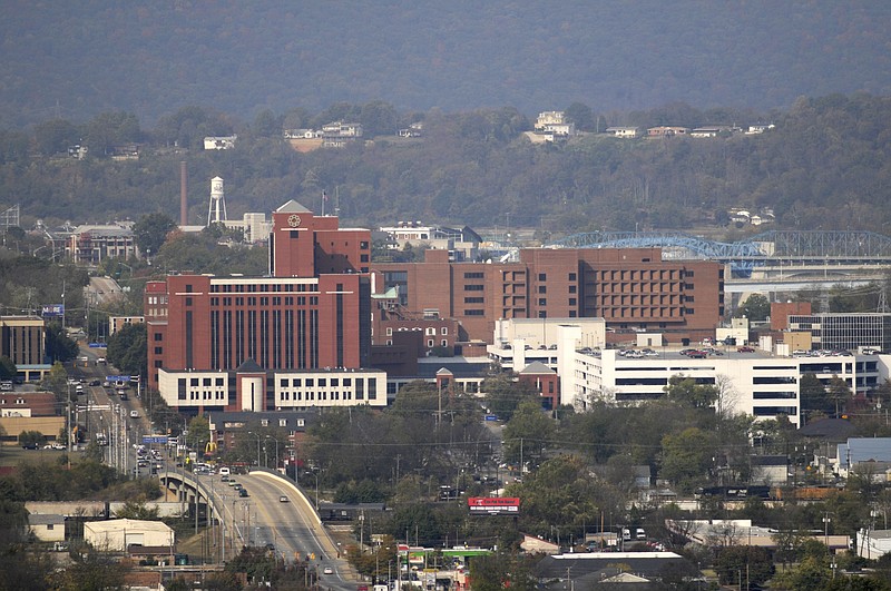 The Erlanger Hospital campus is visible from South Crest Drive in this file photo.