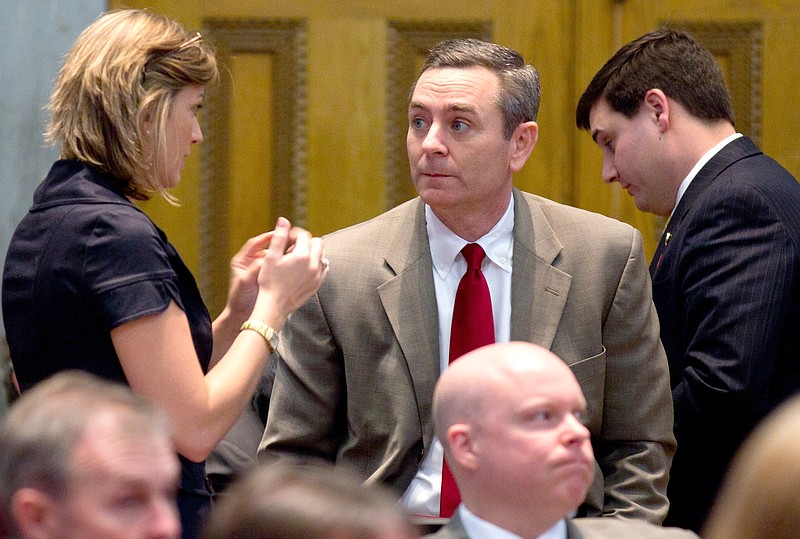 Rep. Glen Casada, R-Franklin, is center in this file photo.