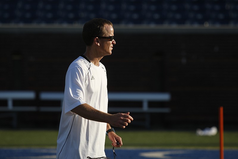 Chattanooga Football Club coach Bill Elliott during practice at Finley Stadium on in this file photo.