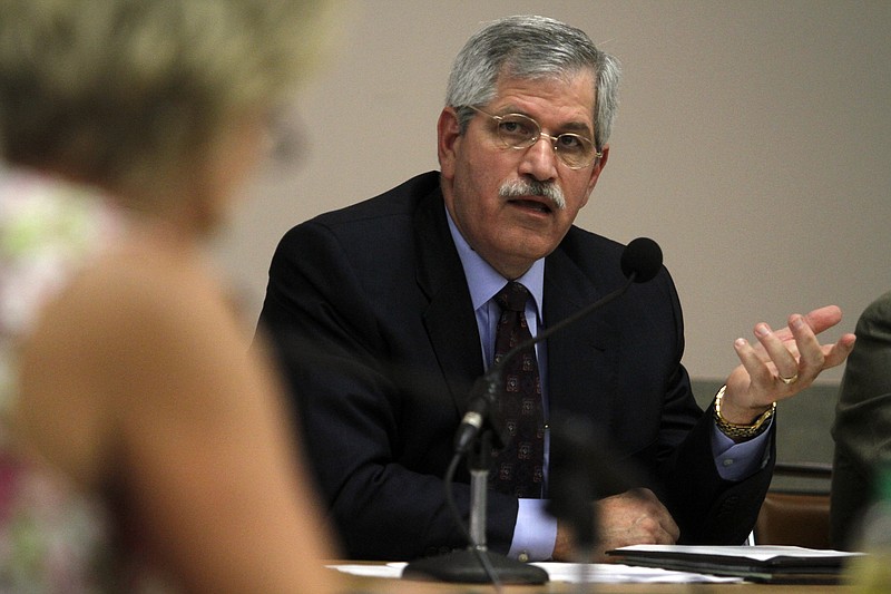 Hamilton County Schools Superintendent Rick Smith speaks during a school board meeting in this file photo.