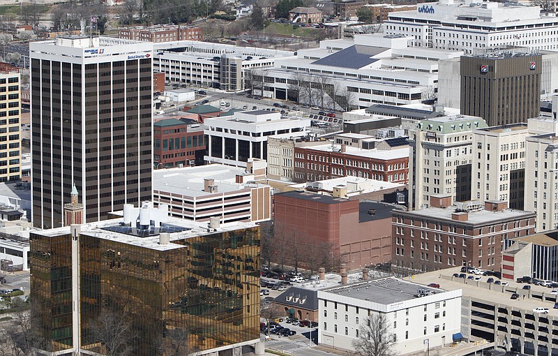 Aerial of downtown Chattanooga