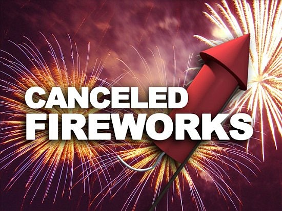 Cancelled fireworks tile