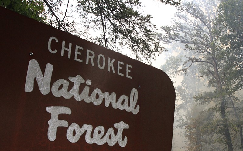 Cherokee National Forest sign tile