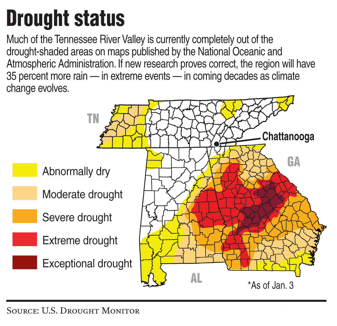 Tennessee Valley could see 17 more inches of rainfall, UT researcher