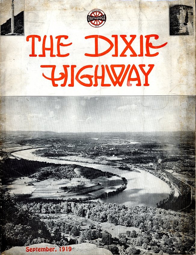 This is the cover of a Dixie Highway Association magazine from 1919. (Photo Courtesy the Chattanooga History Center)