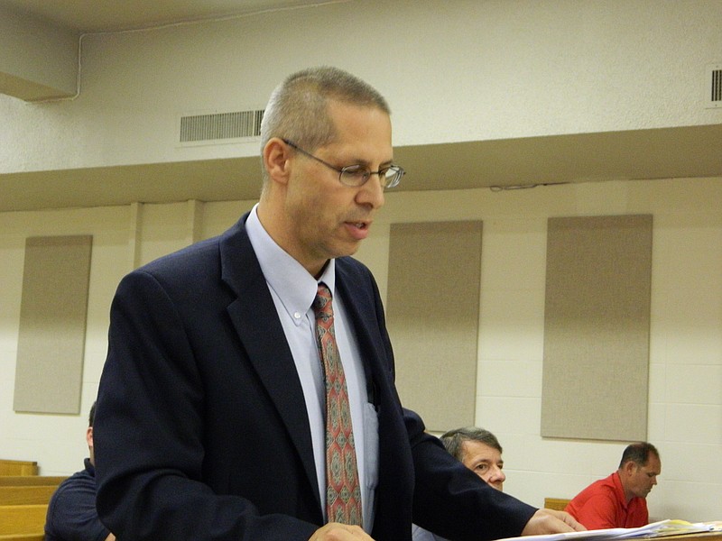 Rich Kienlen, director of the Bradley County Misdemeanor Probation Department, addresses the Bradley County Commission in this file photo.