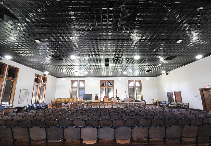 The 25th annual Scope's Trial Play and Festival scheduled for Friday and Saturday will be held in this historic courtroom on the second floor of the Rhea County Courthouse.