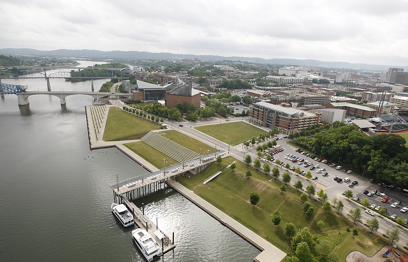 View of downtown Chattanooga's riverfront.