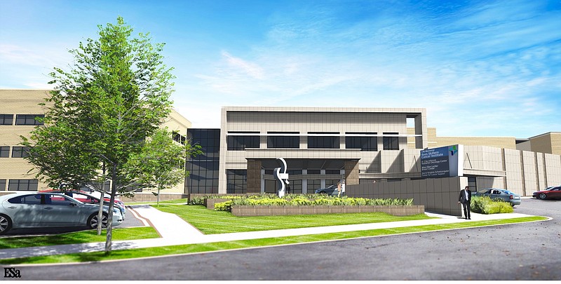 Here is a rendering of the new Rees Skillern Cancer Institute at Memorial.