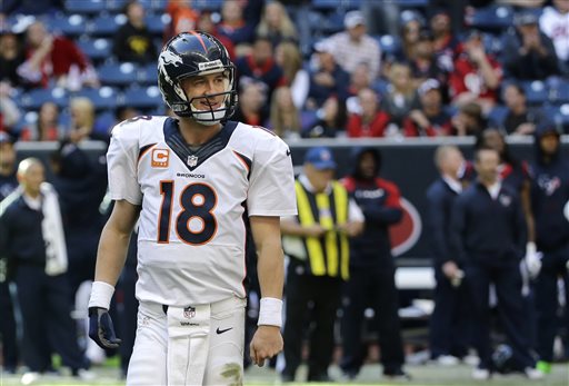 Manning's big day leads Broncos over Texans 37-13