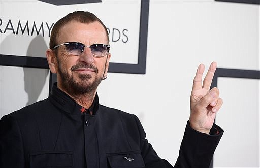 Ringo Starr arrives at the 56th annual Grammy Awards at Staples Center today in Los Angeles.