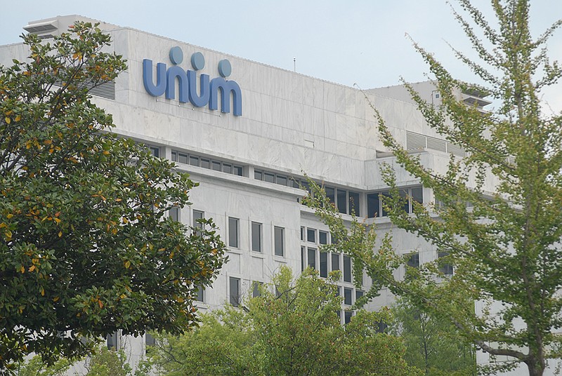 Unum Group's headquarters overlook downtown Chattanooga.