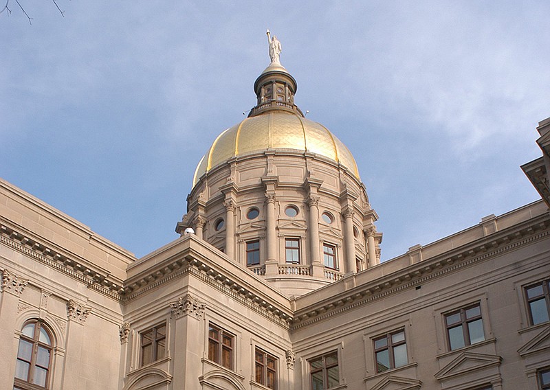 The Georgia State Capitol in downtown Atlanta.