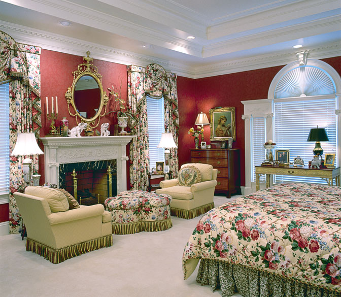 Rooms with Red Walls - Red Bedroom and Living Room Ideas