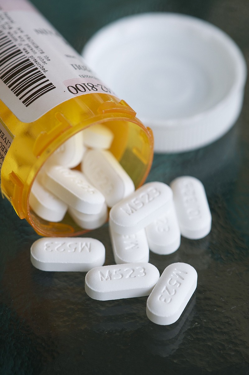 This photo shows oxycodone pills. Some small and independent pharmacies complain that self-imposed restrictions by drug wholesalers are limiting their ability to treat their patients' pain.